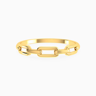 Chain Shaped Statement Ring in 18K Gold - 21048110751