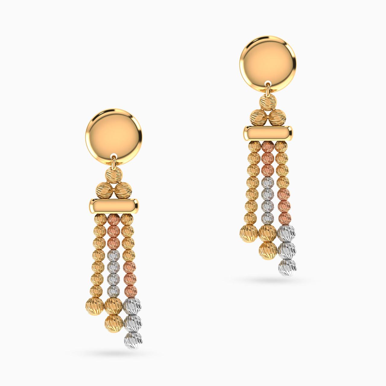 Drop Earrings in 21K Gold