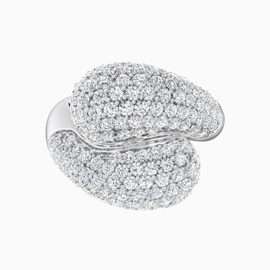 Abstract Diamond Ring in 18K Gold - RG10354
