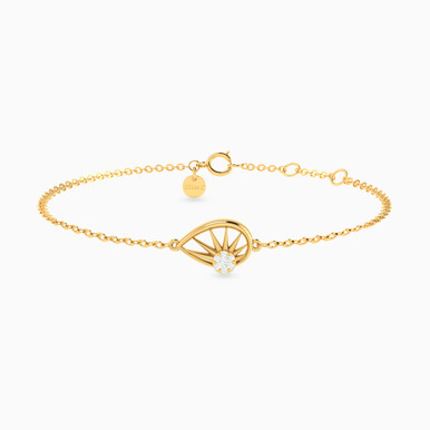 Pear Diamond Chain Bracelet in 18K Gold - 21047110309