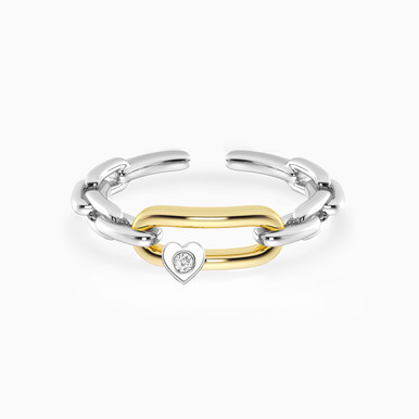 Link Lab Grown Diamonds Sterling Silver Ring - AMR06408