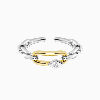 Link Lab Grown Diamonds Sterling Silver Ring - AMR06406