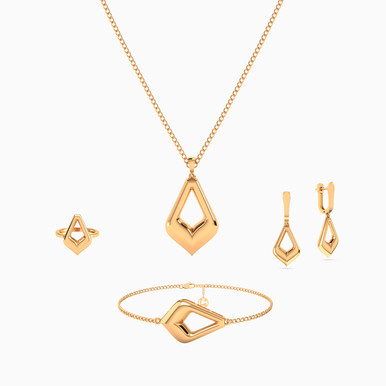 Kite Full Jewelry Set in 21K Gold (4 Pieces) - 12001110783