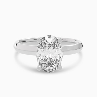 1.5 CT Oval Lab Grown Diamond Ring in 18K Gold - AJR36484