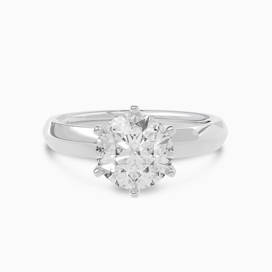 2 CT Lab Grown Diamond Solitaire Ring in 18K Gold - AMR07594