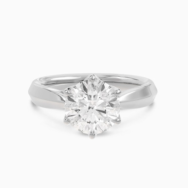 3 CT Lab Grown Diamond Solitaire Ring in 18K Gold - AMR07602