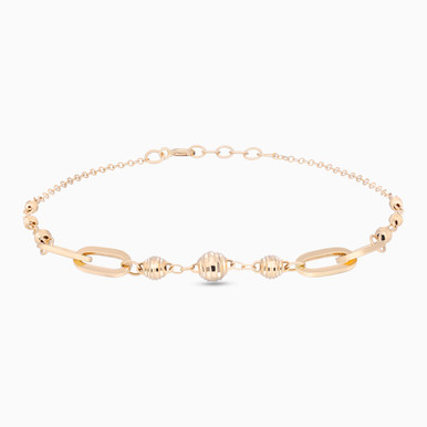 Multishaped Beads Jewelry Set in 21K Gold - 12001890446 Multishaped Beads Jewelry Set in 21K Gold - 12001890446