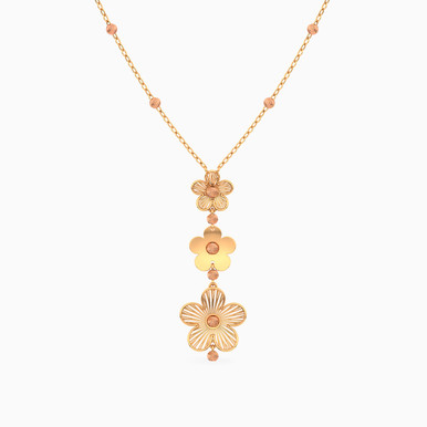 Floral Necklace in 21K Gold - 22005110579
