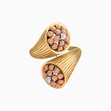 Cone Two-Headed Ring in 21K Gold - 22002112264