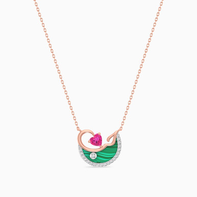 "Love" Diamond Necklace in 18K Gold - NL902374M