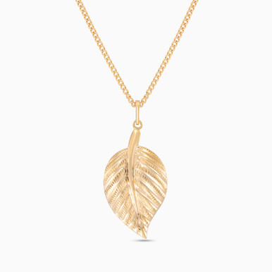 Leaf Necklace in 21K Gold - 12005250010