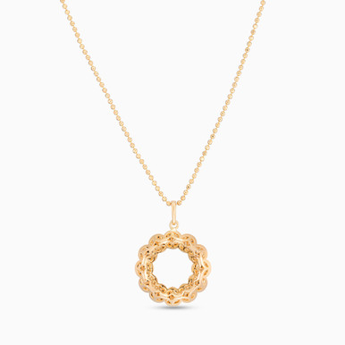 Floral Necklace in 21K Gold - 12005250021