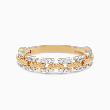 Rolex Diamond Ring in 18K Gold - AJR36139