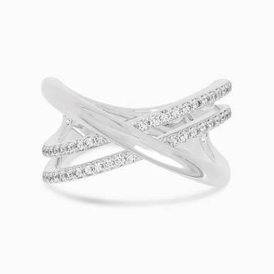 Statement Diamond Ring in 18K Gold - AMR06954-W