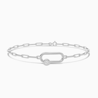 Diamond Chain Bracelet In 18K Gold - MSB00839