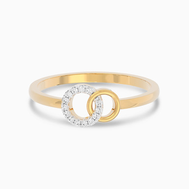 Circle Diamond Ring in 18K Gold - SAR02119