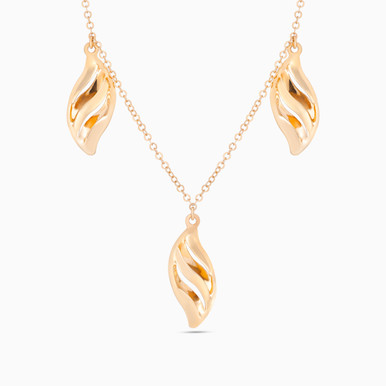Tree Leaves Necklace in 21K Gold - 12005250027