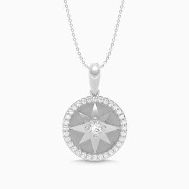 Star Diamond Necklace In 18K Gold - SAP05701