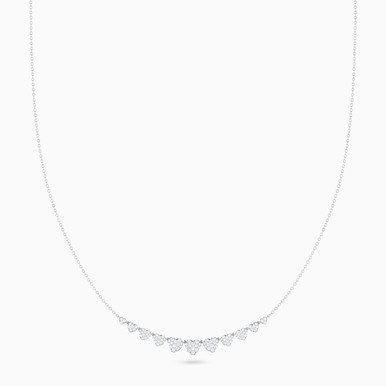 Diamond Necklace In 18K Gold - NK401349W18DI1