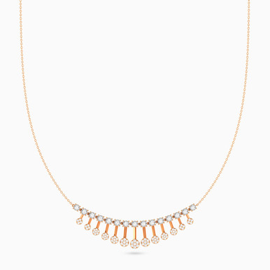 Diamond Necklace In 18K Gold - NK401315P18DI1