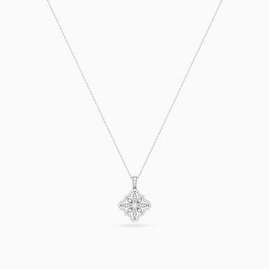Star Diamond Necklace In 18K Gold - PN419421W18DI1