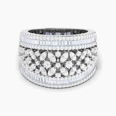 Diamond Ring In 18K Gold - RN417918W18DI1