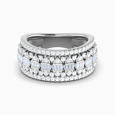 Diamond Ring In 18K Gold - RN411381W18DI1 Diamond Ring In 18K Gold - RN411381W18DI1