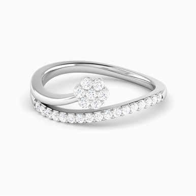 Diamond Ring In 18K Gold - RN412003W18DI1 Diamond Ring In 18K Gold - RN412003W18DI1