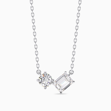 Baguette Diamond Necklace in 18K Gold - KP303286