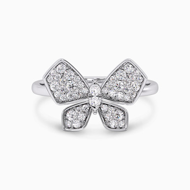 Butterfly Diamond Ring in 18K Gold - KR201500