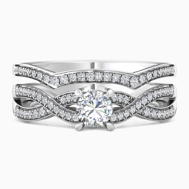 Waves Diamond Ring in 18K Gold - RG30273