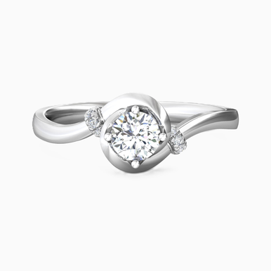 Circle Diamond Ring in 18K Gold - RG103553