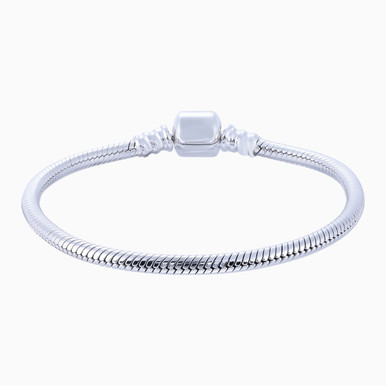 Braided Sterling Silver Chain Bracelet - GB00941A
