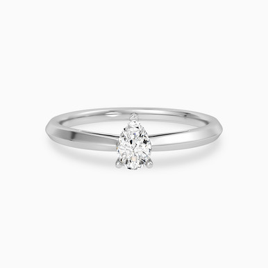 Pear Diamond Ring in 18K Gold - KR107847