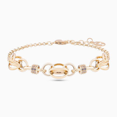 Linear Colored Stones Half Set in 18K Gold (2 Pieces) - 21001650410