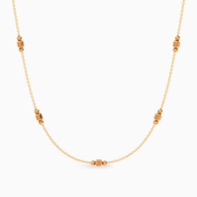 Beads Chain Necklace In 21K Gold - 22005020441