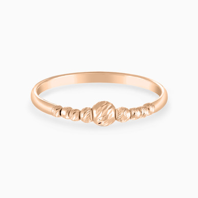 Textured Beads Ring in 21K Gold - 22002020191