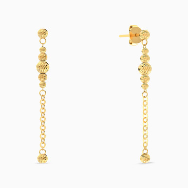 Chain Drop Earrings In 18K Gold - 21003020019 Chain Drop Earrings In 18K Gold - 21003020019