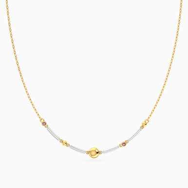 Bars & Beads Colored Stones Necklace In 18K Gold - 21046030362 Bars & Beads Colored Stones Necklace In 18K Gold - 21046030362