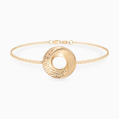 Circular Chain Bracelet in 21K Gold - 12010250010