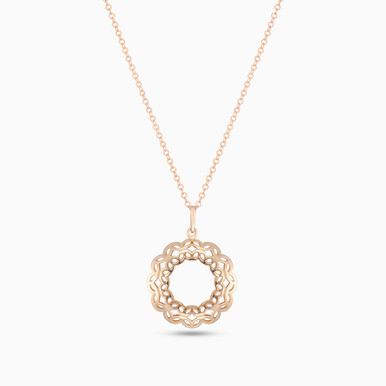 Floral Necklace in 21K Gold - 12005250022 Floral Necklace in 21K Gold - 12005250022