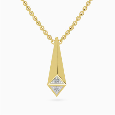 Tie Lab Grown Diamonds Gold Plated Necklace - AMP01560