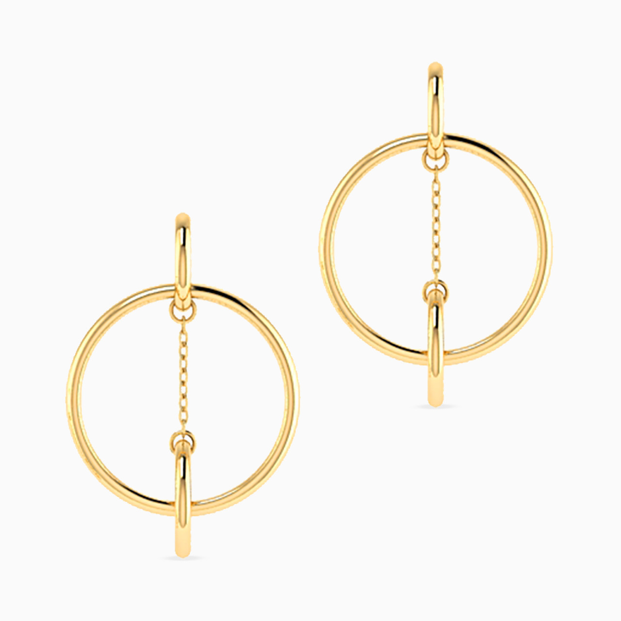 18K Gold Hoop Earrings