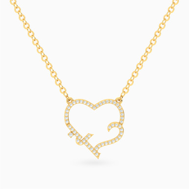 Love Diamond Necklace in 18K Gold - ENE50031