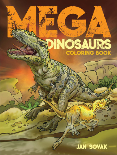 Mega Dinosaurs Coloring Book by Jan Sovak, 9780486833965