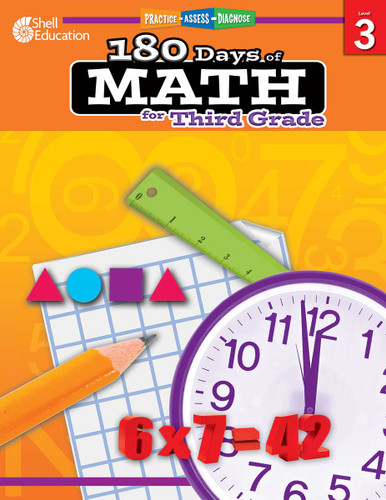 180 Days®: Math for Third Grade (Practice, Assess, Diagnose) by Jodene Lynn Smith, Jodene Smith, Jodene Smith, Jodene Smith, 9781425808068