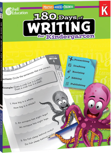 180 Days™: Writing for Kindergarten (Practice, Assess, Diagnose) by Tracy Pearce, 9781425815233