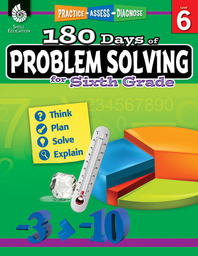 180 Days®: Problem Solving for Sixth Grade (Practice, Assess, Diagnose) by Stacy Monsman, 9781425816186