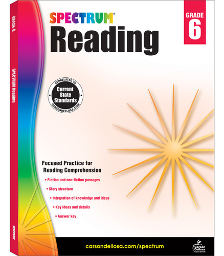 Spectrum Reading Workbook, Grade 6 by Spectrum, 9781483812199