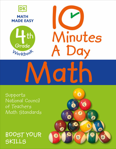 10 Minutes a Day Math, 4th Grade by Carol Vorderman, 9780744031133